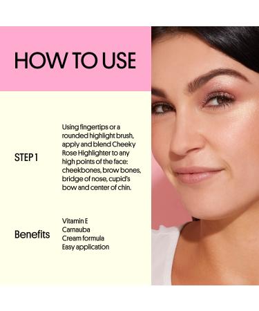 Winky Lux Cheeky Rose Cream Highlighter with Vitamin E - Gold Makeup Highlighter - Buy Online on GoSupps.com