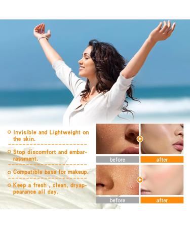 Sweat Absorbing Face Lotion Antiperspirant And Oil Control Lotion Anti Sweat Oil Face Lotion Anti Sweat for Face Long Lasting Oil Control Mild Face Antiperspirant for Face 2PC - Buy Online on GoSupps.com