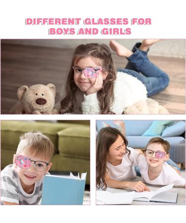 Lusofie 8 Pcs Colorful Eye Patches for Kids - Stylish Right & Left Eye Patches for Boys & Girls | Ideal for Glasses | International Shipping - Buy Online on GoSupps.com