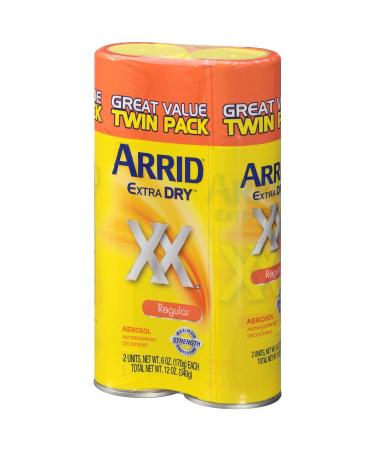 Arrid XX Extra Dry Antiperspirant Deodorant Regular Twin Pack - 2 x 6oz Cans - Buy Online on GoSupps.com