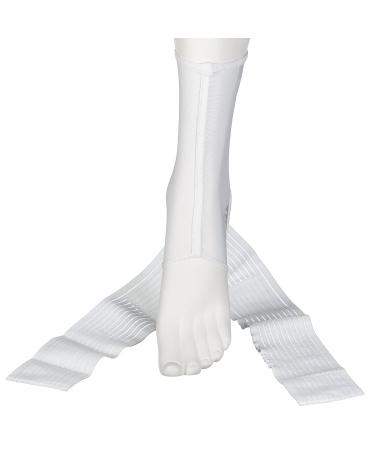 Active Ankle 329 Ankle Brace - White Compression Sleeve with Straps for Men & Women | Ideal for Sports: Volleyball Football Basketball Rugby | Sprain Support Size Small - Buy Online on GoSupps.com