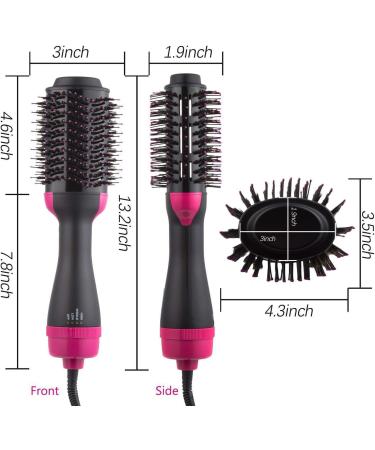 Multifunctional negative ion hair dryer hair dryer comb straight straight dual-use hair straightener hot air comb - Buy Online on GoSupps.com