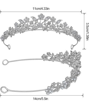 3-Piece Rhinestone Crystal Tiaras Set for Women - Perfect for Wedding, Prom, Birthday Parties - Buy Online on GoSupps.com
