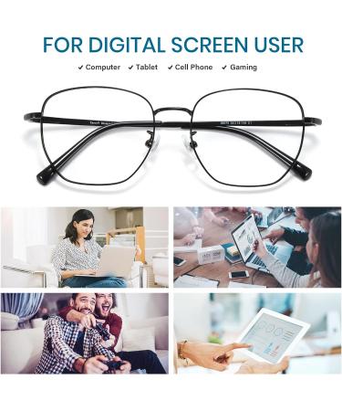 Cyxus Blue Light Blocking Computer Glasses - Retro Clear Lens Eyewear Unisex 8015T01 - Buy Online on GoSupps.com