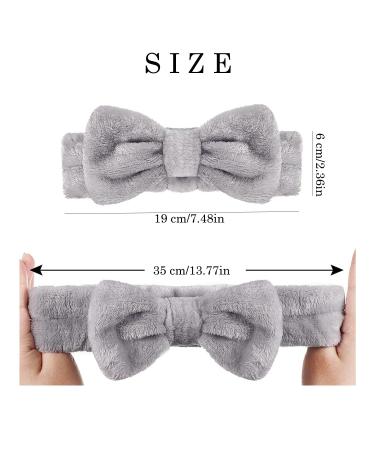 NYKKOLA 2 Pack Spa Headband with Silicone Face Mask Brushes - Gray Pink, for Women Girls - Beauty Skincare & Sports - Buy Online on GoSupps.com