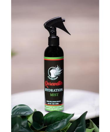 Loclicious Rosewater Hydration Mist Spray for Dreads, Locs, Braids | Organic Vegan Conditioner with Aloe, Essential Oils, Glycerin | Moisturizing Hair Treatment for Dreadlocks, Faux Locs, Sisterlocks - Buy Online on GoSupps.com