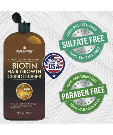 Hair Regrowth & Anti Hair Loss Conditioner - 16 oz | DHT Blockers Collagen & Stem Cells | Hydrating Detoxifying & Volumizing for Men & Women - Buy Online on GoSupps.com