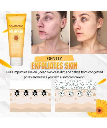 Masque Peel Off Calendula Deep Essence Masque Visage Peel Off Calendula Masque Visage Peel Off Affinant aux Herbes Masque Peel Off Convient Tous Les Types De Peau (2pcs) - Buy Online on GoSupps.com