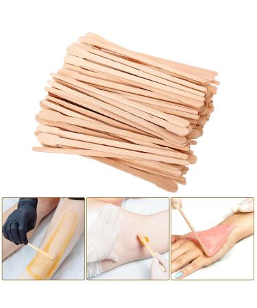 100 Wood Wax Pencils - Salon Quality Eyebrow Wax Chopsticks & Spatulas for Hair Body & Smooth Skin - Buy Online on GoSupps.com