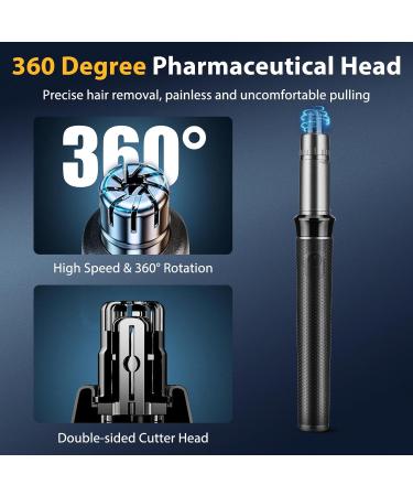 Bwaliffury Professional Hair Trimmer Beard Trimmer Hair Trimmer Nose Hair Trimmer 2 in 1 Men's Hair Trimmer Men's T-shaped Trimmer USB Rechargeable Waterproof LED Display (Black) - Buy Online on GoSupps.com