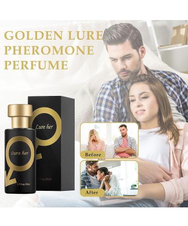 Hcomine Lure Her Perfume para hombres 50 ml - Colonia de feromonas doradas para atraer mujeres - Buy Online on GoSupps.com