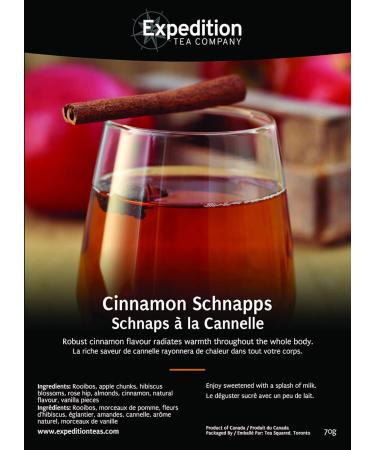 Cinnamon Schnapps Loose Leaf Tea Premium Rooibos Tea with Apple Cinnamon and Vanilla 70g - Buy Online on GoSupps.com