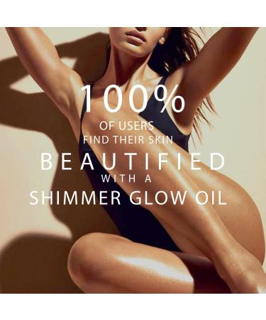 Body Shimmer Oil | Hydrating & Illuminating Highlighter for Face Body & Hair 3.38 Fl Oz Gold 3.38 Fl Oz (Pack of 1) - Buy Online on GoSupps.com