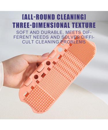 Esncddym Makeup Brush Cleaning Mat Brushes Organizer Cleaning Mat Drying Holder - Portable Dustproof Cleaning Tool for Makeup Brushes Sponges Three Generations of Purple - Buy Online on GoSupps.com