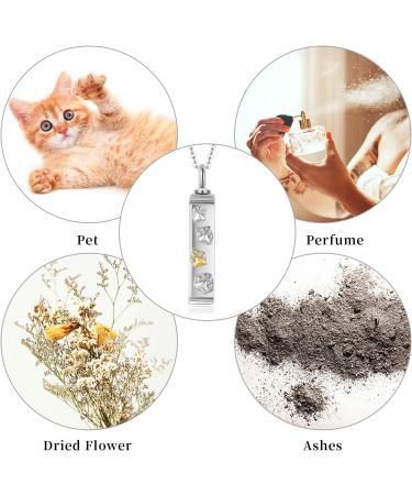 Storymidir 925 Sterling Silver Urn Necklace for Ashes - Heart Butterfly & Pfot Designs | Cremation Jewelry for Women | Heartfelt Memorial Gifts - Buy Online on GoSupps.com