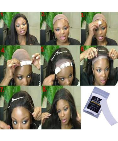 Bcowtte 144 Pieces/Lot Hair System Adhesive Tape Super Strong Adhesive Tape Extended Lace Wig Waterproof Sweat Wigs Film - Buy Online on GoSupps.com