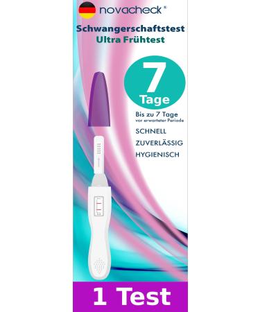 NOVACHECK Pregnancy Test ULTRA Early Test up to 7 days earlier 1 x Early Test