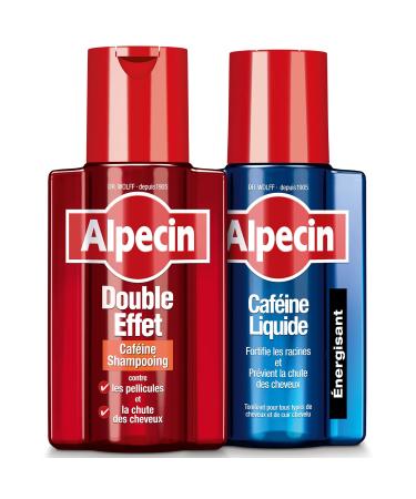 Alpecin Double Effect Caffeine Shampoo 200 ml + Alpecin Liquid Caffeine 200 ml (anti-hair loss & anti-dandruff shampoo + liquid)
