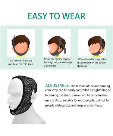 Anti Snoring Chin Strap - Soft Adjustable Snoring Stopper for Snore Relief - Buy Online on GoSupps.com