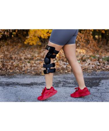 Brace Direct Ligament Knee Brace for Pain Relief | Dual Hinged Support for ACL PCL LCL MCL & Arthritis - Men & Women M - Right - Buy Online on GoSupps.com