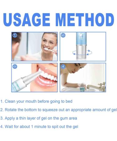 Teeth Whitening Abbey - Gums Therapy Gel & Tooth Elevator Essence Pen Set (3 PCs) - Instant Gum Treatment & Rejuvenation - Buy Online on GoSupps.com