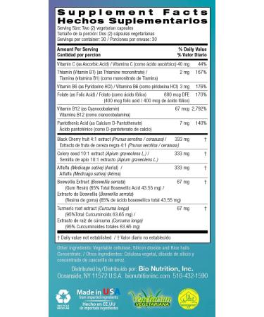 Bio Nutrition 2 Pack Urilow 60 Vegetarian Capsules | Natural Support for Urinary Health | Promotes a Healthy Uric Acid Balance - Buy Online on GoSupps.com