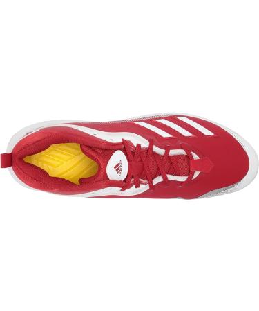 adidas Men's Fv9364 Baseball Shoe 11 - Power Red/White/White | Lightweight & Durable - Buy Online on GoSupps.com