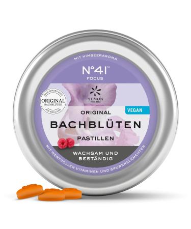 Original Bach Flower Pastilles No. 41 Concentration from Lemon Pharma Vegan and Sugar-free