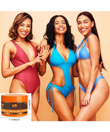 Intensive Tanning Gel SPF0 - Carrot & Brown Tanning Accelerator Cream for Sunbeds & Outdoor Sun (150 ml) | Natural Tanning Solution - Buy Online on GoSupps.com