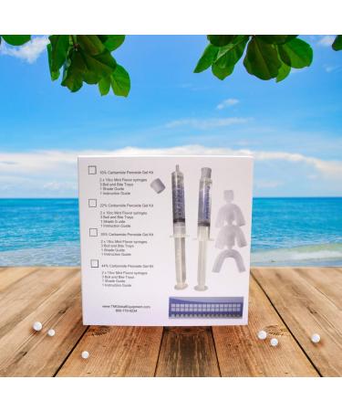 Pearlescence 22% Carbamide Peroxide Teeth Whitening Kit | 2 x 10ml Gel + 3 Boil and Bite Trays + Shade Guide - Buy Online on GoSupps.com