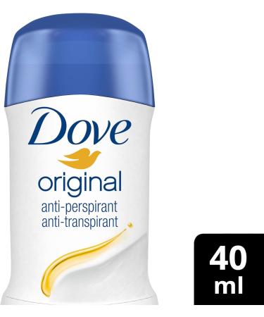 Dove Original Moisturising Cream Anti-Perspirant Deodorant Stick 40ml - 48-Hour Odour Protection - Fresh Scent - Pack of 1 - Buy Online on GoSupps.com