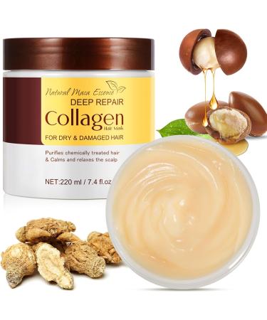  EONFAVE Collagen Hair Mask & Conditioner Maca Hair Care Argan Oil Deep Repair Hair for Very Dry Hair Restoration - Buy Online on GoSupps.com