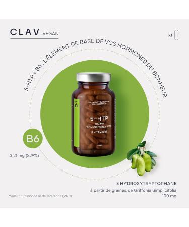 Griffonia 5HTP Complex - Extra Strong with 100mg Pure 5 HTP per Capsule + Vitamin B6-120 Nootropic Capsules - Reduces Stress & Anxiety - Griffonia Simplicifolia Seed Extract - Buy Online on GoSupps.com