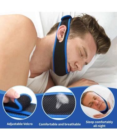 Adjustable Anti-Snoring Chin Strap for Men and Women - Breathable Reducing Device to Help Sleep Better - Buy Online on GoSupps.com