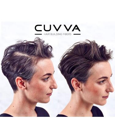 CUVVA Hair Fibers: Keratin Hair Building Fiber Loss Concealer - Thicker Hair in 15 Seconds - Black (0.87oz/25g) - Buy Online on GoSupps.com