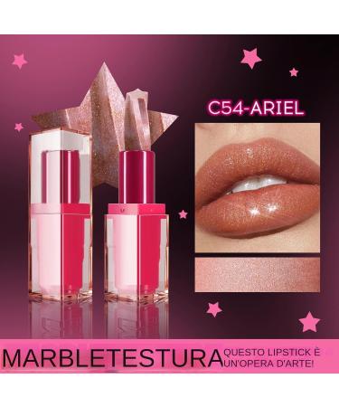 Long-lasting glossy lipstick | Pearlescent glitter lipstick | Glitter lipstick moisturizing lip balm waterproof cosmetics long-lasting party lipstick - Buy Online on GoSupps.com