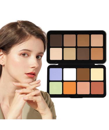Cream Concealer Palette Cream Contour Palette Face Cosmetic Palette 16 Colors Contour Concealer Cream Contouring Contour Palette Face Highlighter Makeup for Beginners