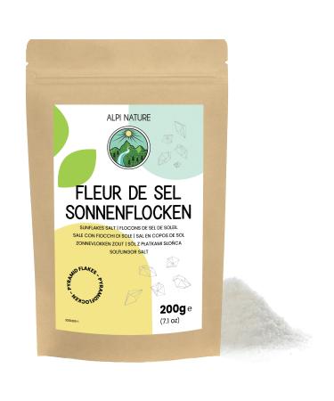 Alpi Nature Alpi Nature Sea Salt Flakes Sunflakes 200g by Alpi Nature Hand-Picked Fleur de Sel Salt Flakes 0.5-3 mm