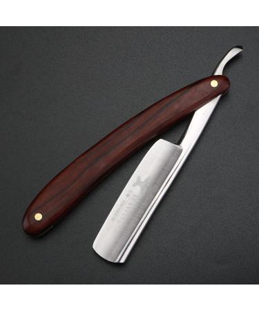 XUANFENG Straight Razor with Wooden Handle | Traditional Sharp Beard Shaver for Men - Precision Grooming Tool - Buy Online on GoSupps.com