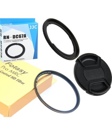 Accessory Kit: JJC RN-DC67A 67mm Filter Adapter replaces FA-DC67A, 67mm Pro1D MRC Nano HD UV Filter and Lens Cap for CANON PowerShot SX530 HS, SX520 HS, SX60 HS, SX50 HS, SX40 HS, SX30 IS, SX20 IS RN-DC67A + MRC UV + Lens Cap