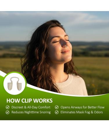 Peppermint Nose Clip 6-Pack Nasal Diffuser Self Care Natural Mint Oil Aromatherapy for Breathing Under Your Mask/Driving/Working/Study Instant Energy Boost Nasal Congestion Relief 48-Hour Lasting - Buy Online on GoSupps.com