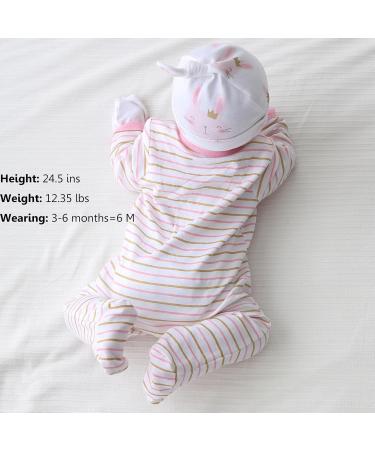 MAMIMAKA Baby Clothes | Newborn Footed Pajamas 9-12 Months | Cotton Onesies for Boys & Girls - Buy Online on GoSupps.com