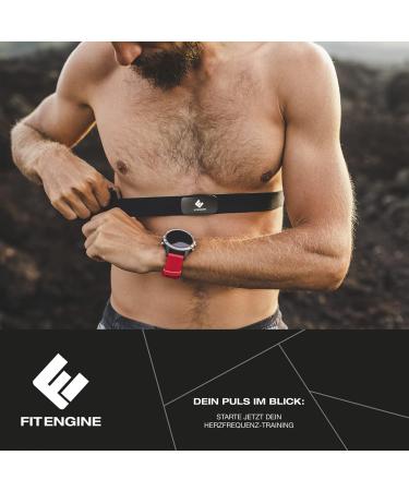 FitEngine Unisex Adult Heart Rate Monitor - Black One Size | Shop Now for International Shipping - Buy Online on GoSupps.com