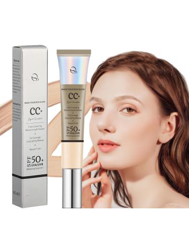 30g cc cream probuk beauty cream CC cream foundation with SPF 50 cover concealer foundation make-up CC moisture cream color corrected foundation face illuminator for an optimized skin tone 6851 CC Liquid Foundation-02 - Buy Online on GoSupps.com