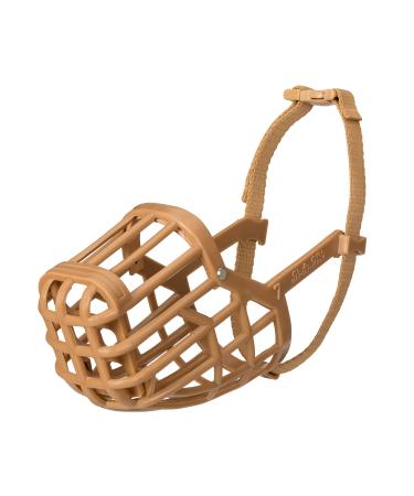 Baskerville anti-poison bait muzzle for dogs size 4 dogs can pant and drink no browsing in waste biting protection ideal for small dogs and medium-sized dogs with a long snout