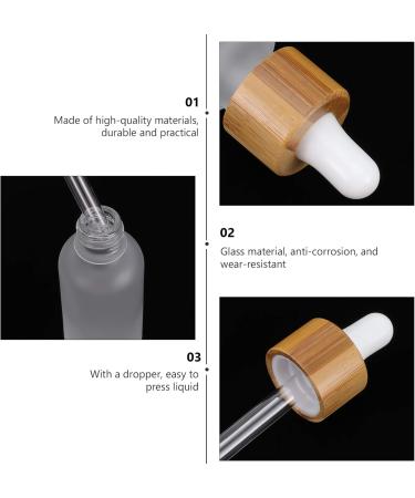 Refillable Glass Perfume Bottle Set - 4 Eco-Friendly Bamboo Lid Containers for Travel & Cosmetics | Essence Beings - Buy Online on GoSupps.com