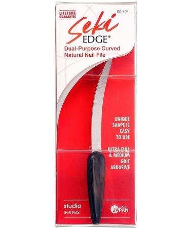 SEKI EDGE SS-404 Curved Natural Nail File - Professional Grade Stainless Steel File - Buy Online on GoSupps.com