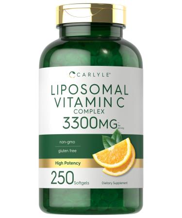 Carlyle Liposomal Vitamin C Complex | 250 Softgels | High Potency | Non-GMO Gluten Free