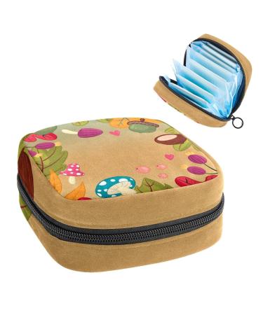 Women's bonds Still Pad Still Pad Colorful Autumn Pattern Mesa de Trabajo 1 Portable Period Kit Bag Feminine Product Bay For Women Girls Color2
