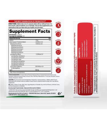 Probulin Colon Support Probiotic - 30 Vegan Capsules for Digestive Health - Buy Online on GoSupps.com